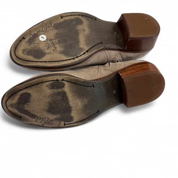 Sam Edelman Taupe Suede Booties – Women’s Size 7.5 - Picture 3 of 4